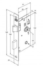 FECHADURA ROSETA QUAD INOX (35) 823/35 BANHEIRO STAM 41749