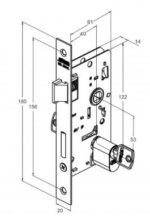 FECHADURA ROSETA QUAD PRETO FOSCO (35) 803/35 EXTERNA STAM 41758