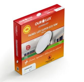 PAINEL LED RED EMBUTIR ECO 18W 6500K BIV OUROLUX 02903