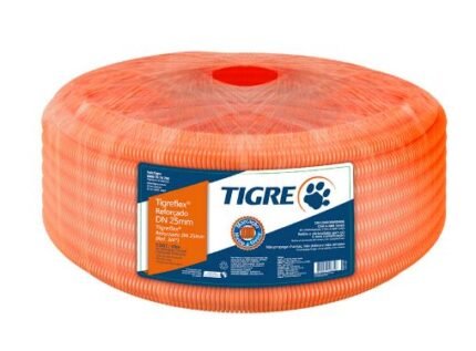 ELETRODUTO CORRUGADO REF LARANJA 20MM (1/2) ROLO 50M TIGREFLEX