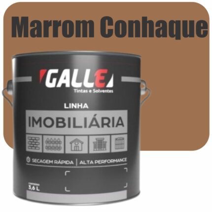 ESMALTE SINTETICO SECAGEM RAPIDA BRILHANTE 3,6L MARROM CONHAQUE GALLE