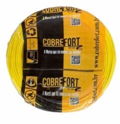 CABO FLEXIVEL 750V COBREFORT ROLO 100M 6,0MM AMARELO