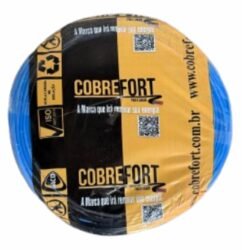 CABO FLEXIVEL 750V COBREFORT ROLO 100M 4,0MM AZUL