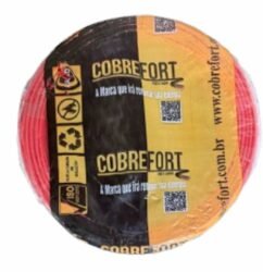 CABO FLEXIVEL 750V COBREFORT ROLO 100M 10,0MM VERMELHO