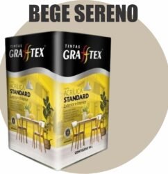 TINTA ACRILICA FOSCA STANDARD INT/EXT 18L BEGE SERENO GRAFFTEX
