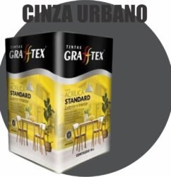 TINTA ACRILICA FOSCA STANDARD INT/EXT 18L CINZA URBANO GRAFFTEX