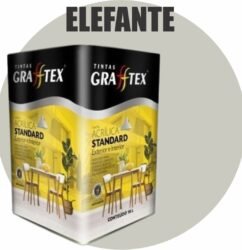 TINTA ACRILICA FOSCA STANDARD INT/EXT 18L ELEFANTE GRAFFTEX