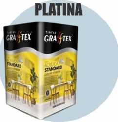TINTA ACRILICA FOSCA STANDARD INT/EXT 18L PLATINA GRAFFTEX
