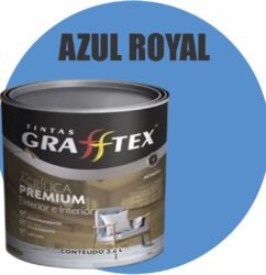 TINTA ACRILICA FOSCA PREMIUM INT/EXT 3,6L AZUL ROYAL GRAFFTEX