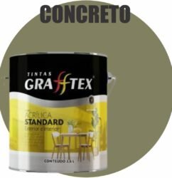 TINTA ACRILICA FOSCA STANDARD INT/EXT 3,6L CONCRETO GRAFFTEX
