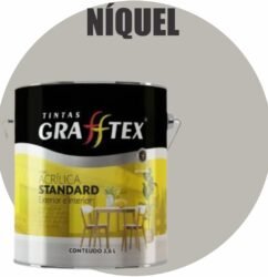 TINTA ACRILICA FOSCA STANDARD INT/EXT 3,6L NIQUEL GRAFFTEX