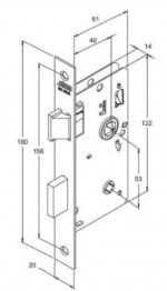 FECHADURA ROSETA QUAD OXIDADO (35) 823/35 BANHEIRO STAM 41756