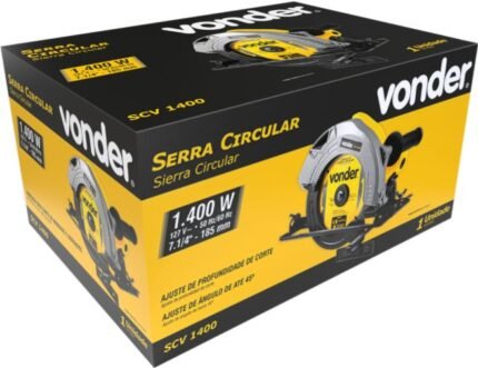 SERRA CIRCULAR 7.1/4 SCV1400 1400W 127V VONDER 6001140127