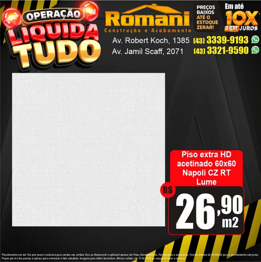 piso 60x60 napoli - liquidacao oferta promocao
