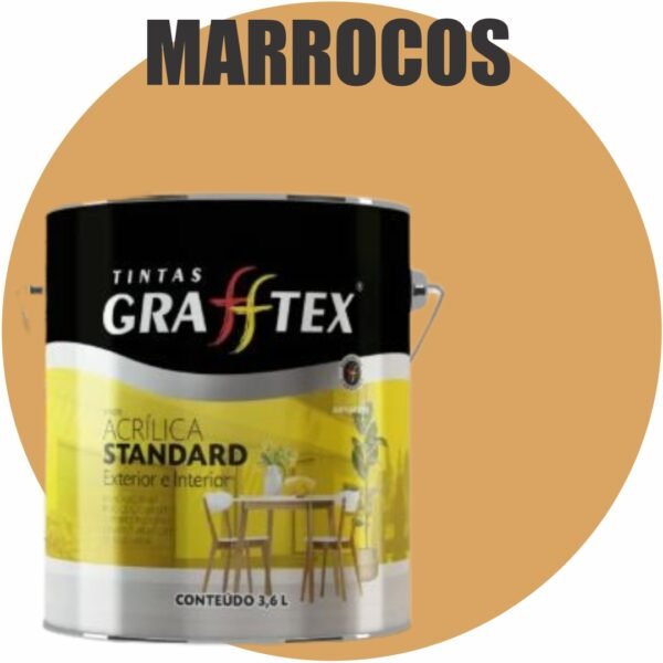 TINTA ACRILICA FOSCA STANDARD INT/EXT 3,6L MARROCOS GRAFFTEX