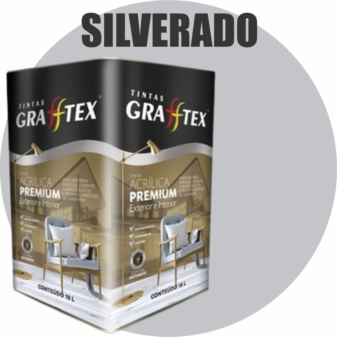 c4c32fa5-c4c8-4d22-8f9c-ee30f6c15e1a TINTA ACRILICA FOSCA PREMIUM INT/EXT 18L SILVERADO GRAFFTEX
