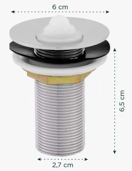VALVULA LAVATORIO METAL 7/8 1" 1603 ULTRA METAIS