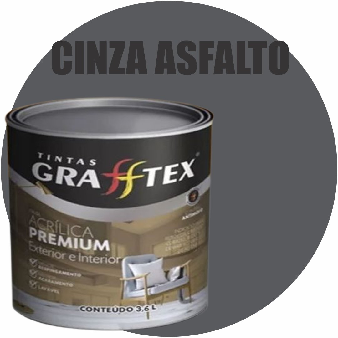 dadc19f8-c7af-4dc3-a7af-44fb7bab69fa TINTA ACRILICA FOSCA PREMIUM INT/EXT 3,6L CINZA ASFALTO GRAFFTEX