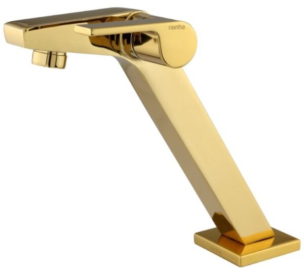 TORNEIRA LAVATORIO 61017 C 70 1/4V REQUINTE BANCADA GOLD BRILHO RAINHA 216799
