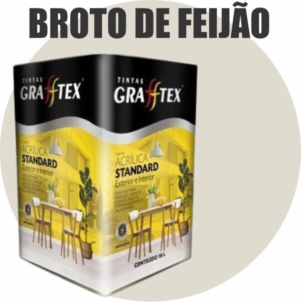 TINTA ACRILICA FOSCA STANDARD INT/EXT 18L BROTO DE FEIJAO GRAFFTEX
