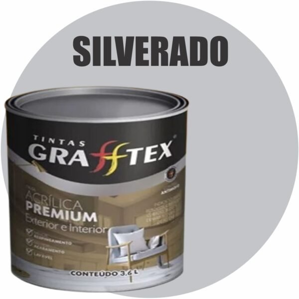 TINTA ACRILICA FOSCA PREMIUM INT/EXT 3,6L SILVERADO GRAFFTEX