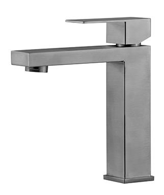 TORNEIRA LAVATORIO 51031 ACO ESCOVADO BICA BAIXA BANCADA RAINHA