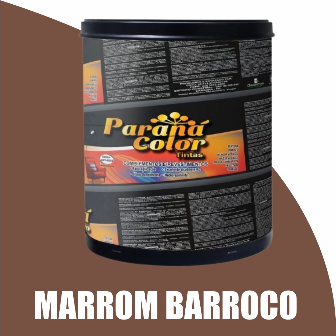 9e1ddd52-cabb-4fa5-b70f-45e81526ca32 TEXTURA ACRILICA HIDROREPELENTE BARRICA 25KG MARROM BARROCO PARANA COLOR