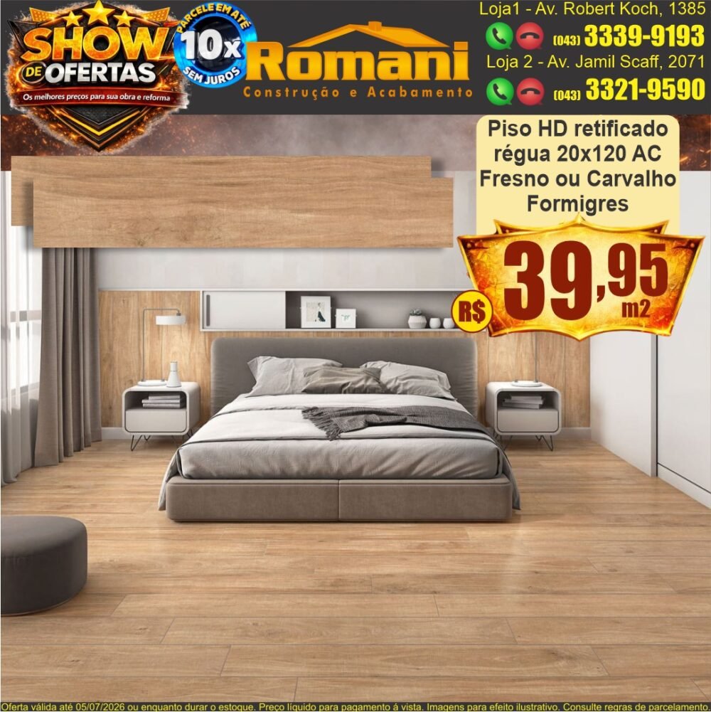 piso regua amadeirado madeira carvalho natural 20x120 acetinado formigres hd SHOW DE OFERTAS promocao oferta barato