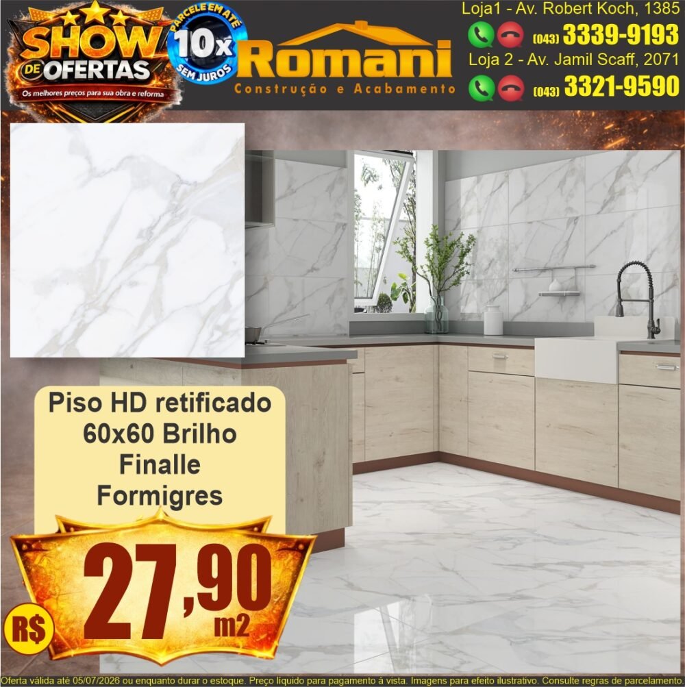 piso retificando brilho 60x60 hd finalle marmorizado FORMIGRES SHOW DE OFERTAS promocao oferta barato