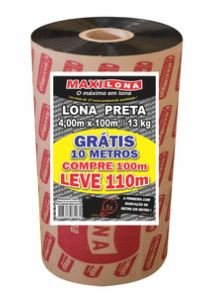 LONA PRETA 4X110M - 30 KG MAXILONA 80 MICRAS