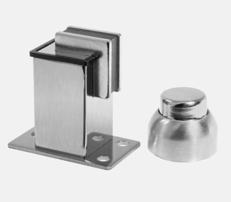 FIXADOR MAGNETICO PARA PORTA INOX ESCOVADO 304 STAM 76330