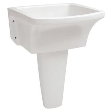 KIT TANQUE DE LOUÇA BRANCO COM COLUNA 29L 50X50 ICASA (IT200/IC200)