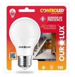 CONTROLED SENSOR PRESENÇA 9W 6500K OUROLUX 20510
