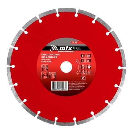 DISCO DIAMANTADO SEG 4" 110 X 20MM MTX - 731049