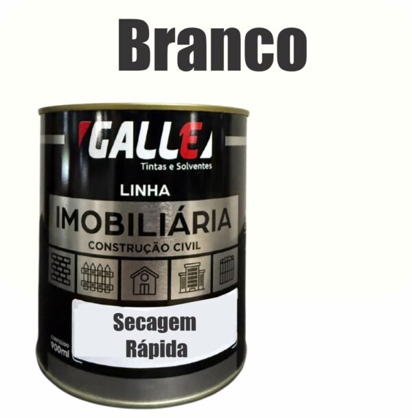 ESMALTE SINTETICO SECAGEM RAPIDA BRILHANTE 0,9L BRANCO GALLE