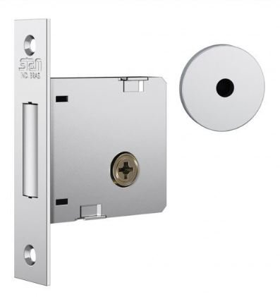 FECHADURA AUXILIAR 1004 ROSETA INOX TETRA STAM 10985