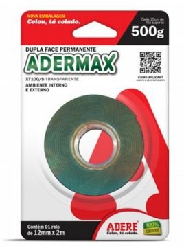 FITA DUPLA FACE VHB VERDE 12MM X 2M - ADERE
