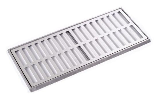 GRELHA ALUMINIO 20X50 COM PORTA GRELHA BREC