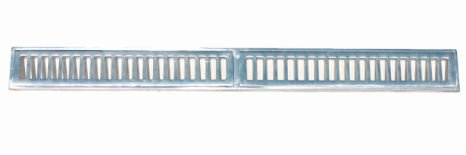 GRELHA ALUMINIO COM PORTA GRELHA 10X100CM PRIME ALUMINIO