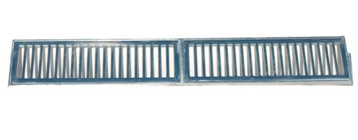 GRELHA ALUMINIO COM PORTA GRELHA 15X100CM PRIME ALUMINIO