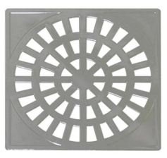 GRELHA QUADRADA CROMADA 15X15CM GR18 ASTRA