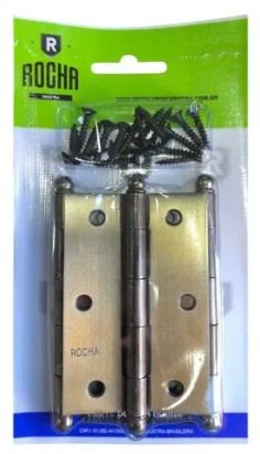 JG DOBRADICA PORTA S1003 FOE 3.1/2 3PCS ROCHA S1003FOE-3 3.1/2