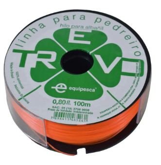 LINHA PEDREIRO 0.80 X 100M (PESCA) LARANJA - TREVO