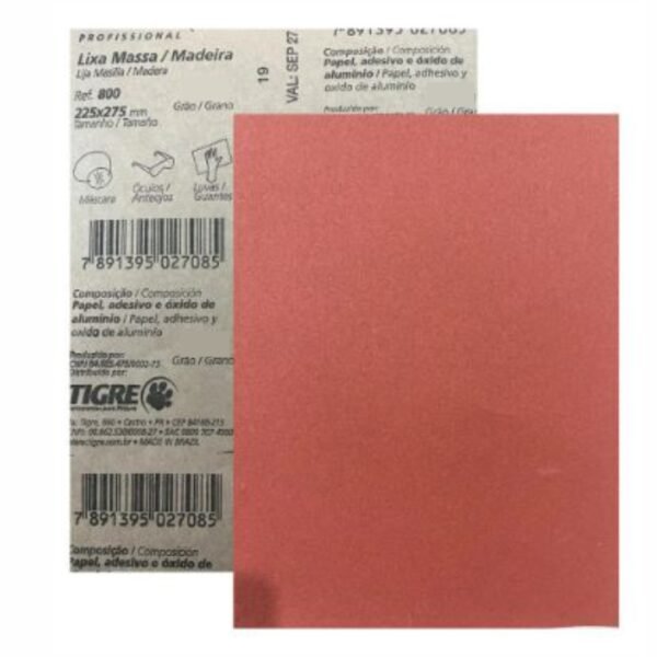 LIXA MASSA TIGRE G100 PROFISSIONAL 225X275MM REF800