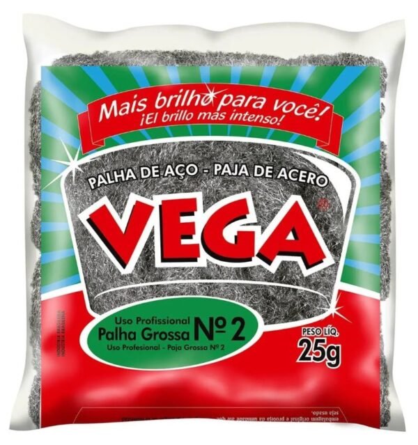 PALHA AÇO N.2 25G VEGA
