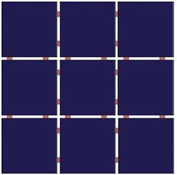 PASTILHA PISCINA/FACHADA BRILHANTE 10X10CM AZUL COBALTO CERAL (2,07)