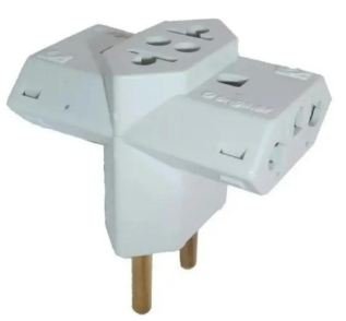 PINO TE ELETRICO CUBO 20 AMPERES VOLTEC REFORÇADO 20A 3 SAIDAS