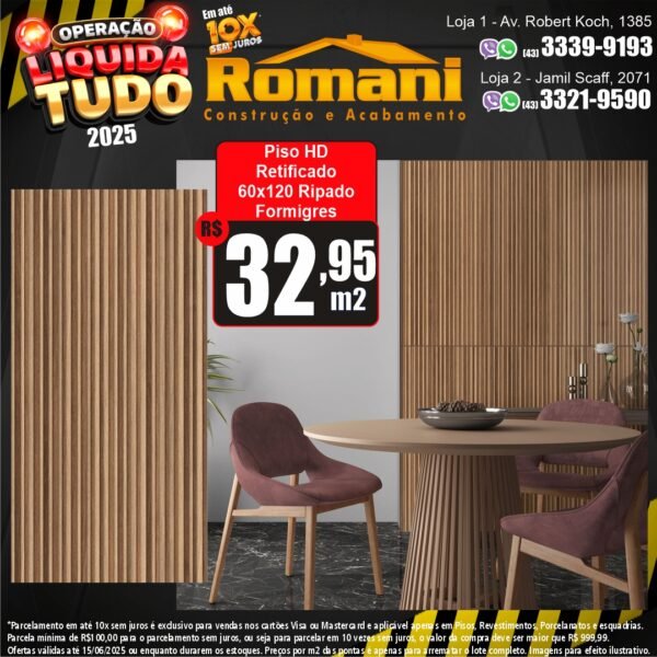 PISO GRAN RIPADO MR 60X120 FORMIGRES 2,16*