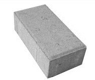 PISO PAVER NATURAL 10X20X6CM M2 (50 PÇS)