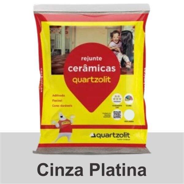 REJUNTE CERAMICO FLEX 5KG CINZA PLATINA QUARTZOLIT